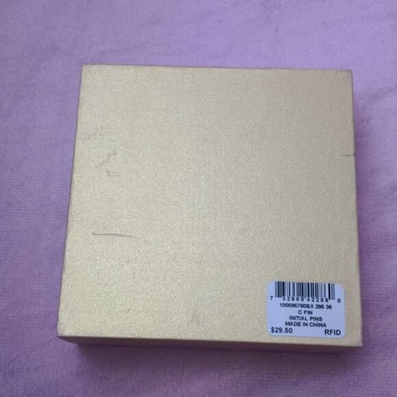 Charter Club Letter C Initial Pin - Picture 5 of 5